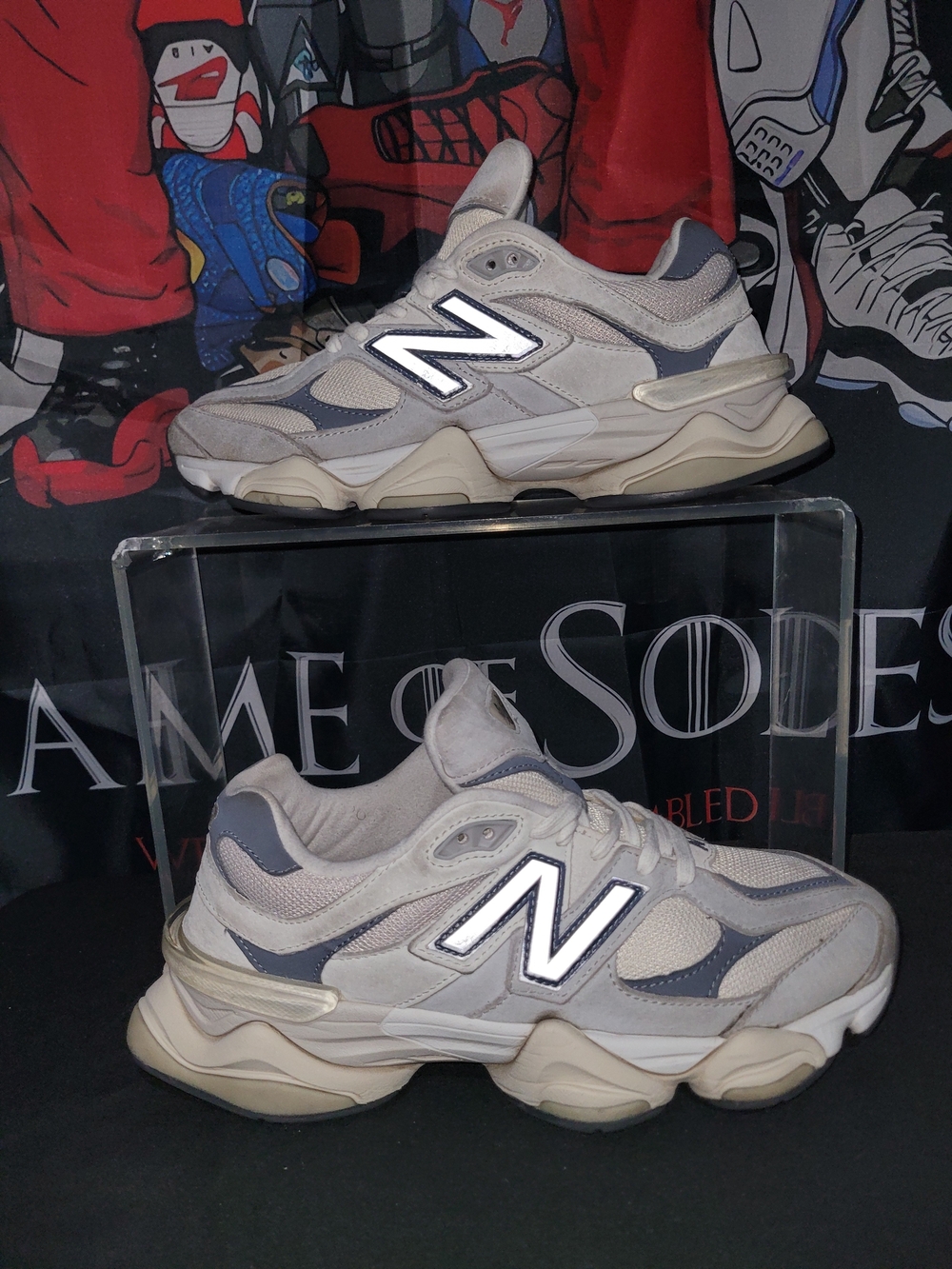 New Balance 9060 Chunky Grey White Sneakers